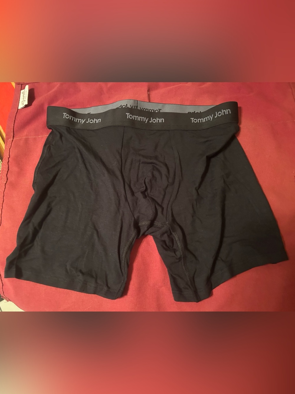 Tommy John Second Skin Stretch Men’s Black Boxer Briefs Medium Size